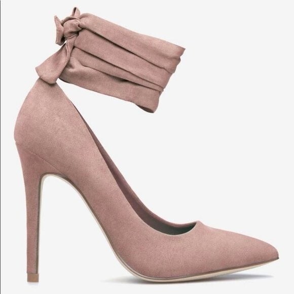 NWOB - Wilda Wraparound Barbiecore Pink Stiletto Pump - Size 7 - Picture 1 of 2